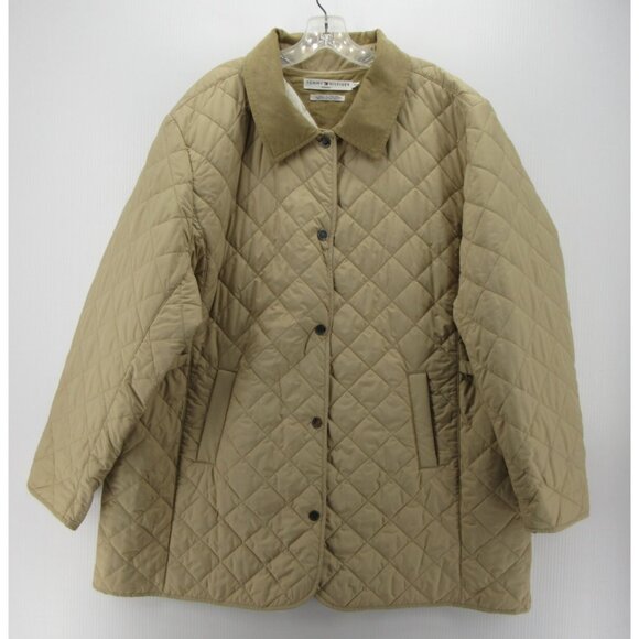VINTAGE Tommy Hilfiger Jacket 3X Plus Barn Chore Quilted Coat Y2K * - Picture 1 of 13